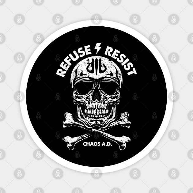 REFUSE RESIST Magnet by artslaves